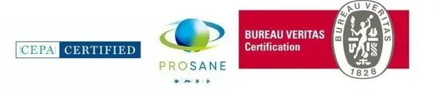 Nos agréments - Entreprise certifiée Logos de certification ISO, PSM et autre organisme d'accréditation.